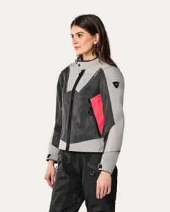 REV'IT Airwave 4 Ladies Motorjas Grey/Pink><noscript><img width=