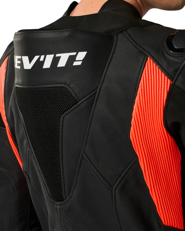 REV'IT Argon 3 Combi Black/Neon Red> Motorpakken