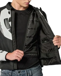 REV'IT Argon 3 Motorjas Black/White><noscript><img width=