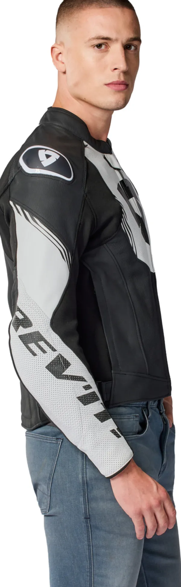 REV'IT Argon 3 Motorjas Black/White> Motorjassen