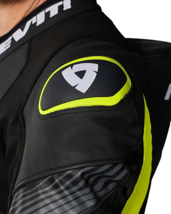REV'IT Argon 3 One Piece Black/Neon Yellow> Motorpakken