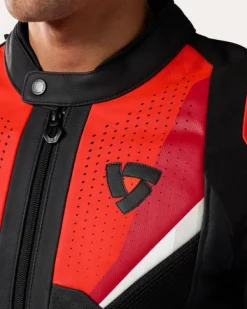 REV'IT Automate Motorjas Black/Neon Red><noscript><img width=