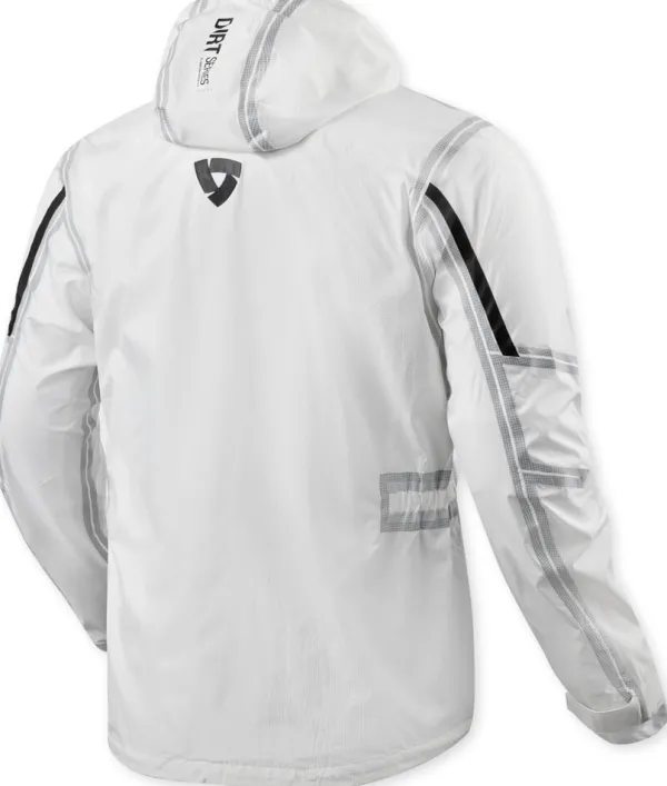 REV'IT Barrier 2 H2O Rainjacket White> Regenkleding