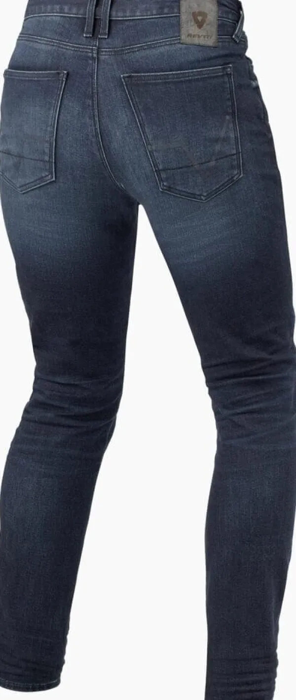REV'IT Carlin SK Motorjeans Dark Blue Used> Motorjeans