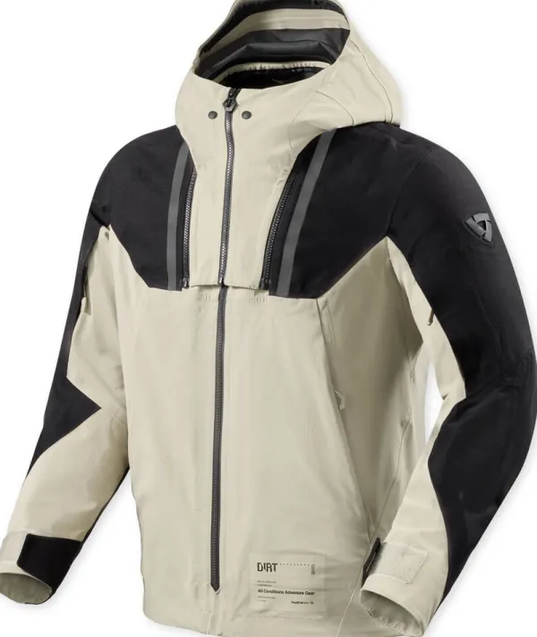 REV'IT Component 3 H2O Motorjas Black/Sand> Motorjassen
