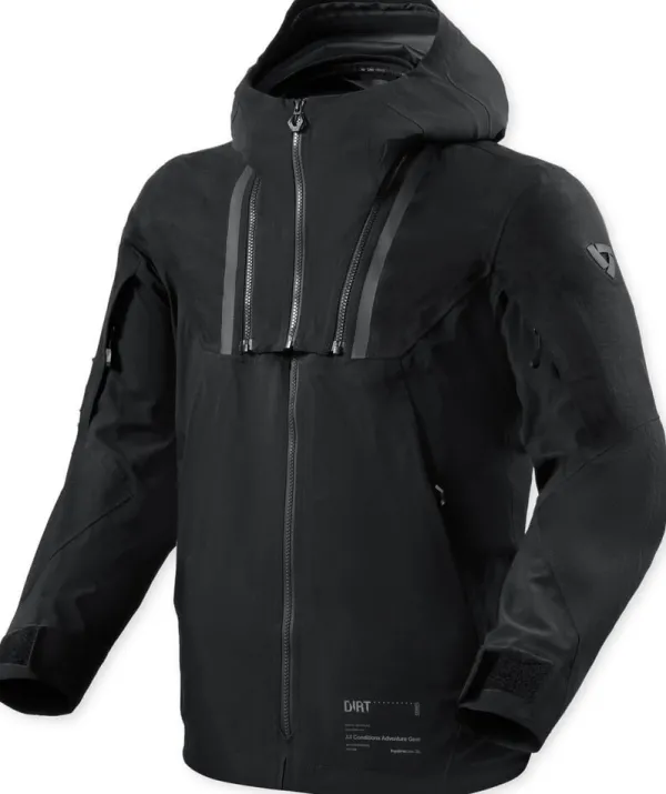 REV'IT Component 3 H2O Motorjas Black> Motorjassen