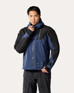 REV'IT Component 3 H2O Motorjas Black/Dark Blue><noscript><img width=