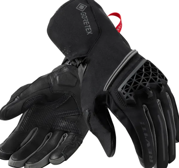 REV'IT Contrast GTX Gloves Black/Grey> Motorhandschoenen
