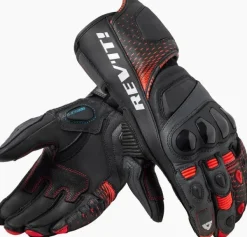 REV'IT Control Gloves Black/Neon Red> Motorhandschoenen