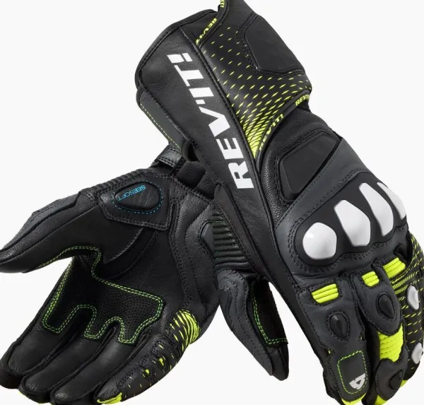 REV'IT Control Gloves Black/Neon Yellow> Motorhandschoenen