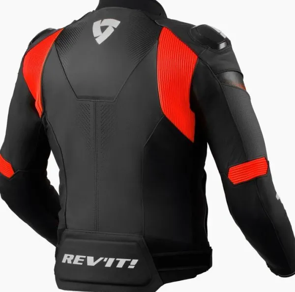 REV'IT Control Motorjas Black/Neon Red> Motorjassen