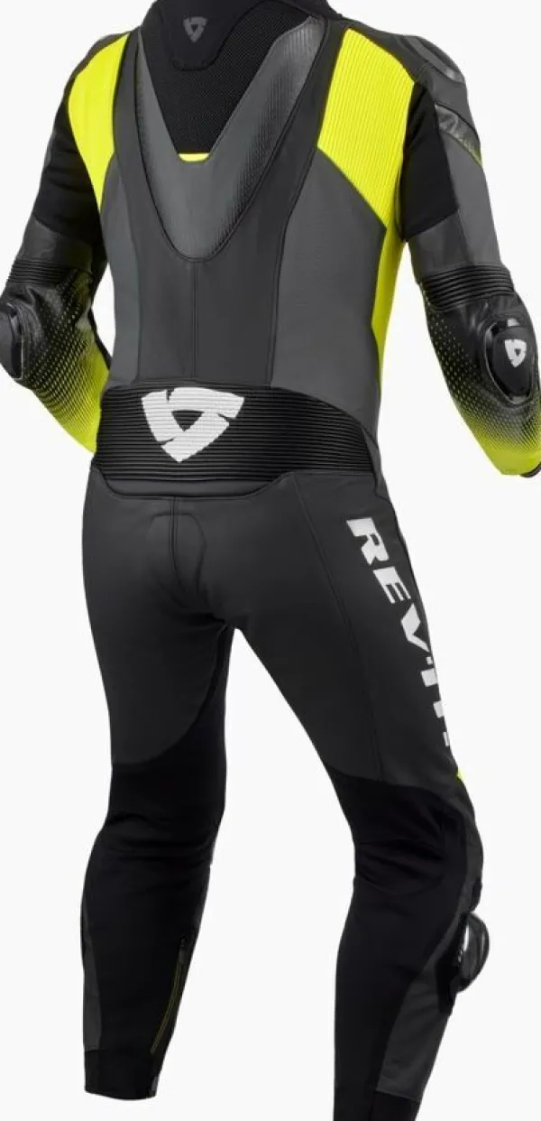 REV'IT Control Onepiece Black/Neon Yellow> Motorpakken