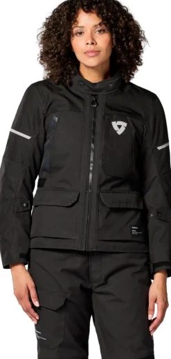 REV'IT Convergent H2O Ladies Motorjas Black><noscript><img width=