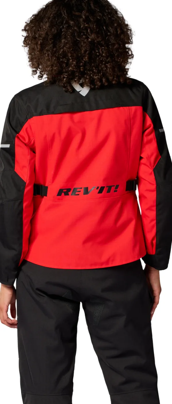REV'IT Convergent H2O Ladies Motorjas Red/Black> Motorjassen