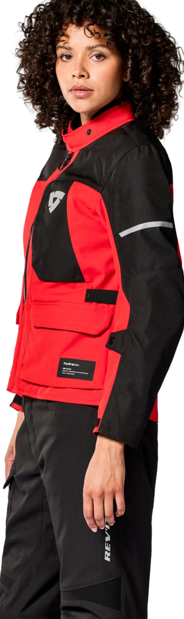 REV'IT Convergent H2O Ladies Motorjas Red/Black> Motorjassen