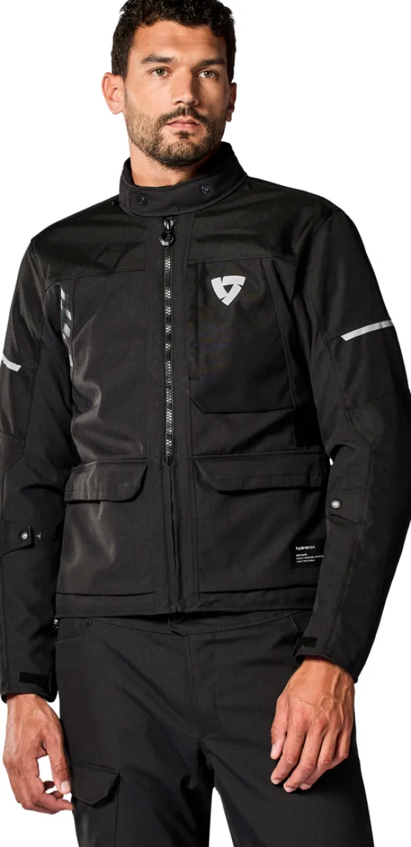 REV'IT Convergent H2O Motorjas Black> Motorjassen
