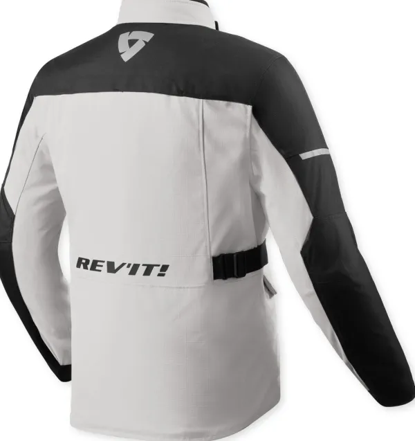 REV'IT Convergent H2O Motorjas Silver/Black> Motorjassen