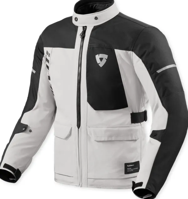 REV'IT Convergent H2O Motorjas Silver/Black> Motorjassen