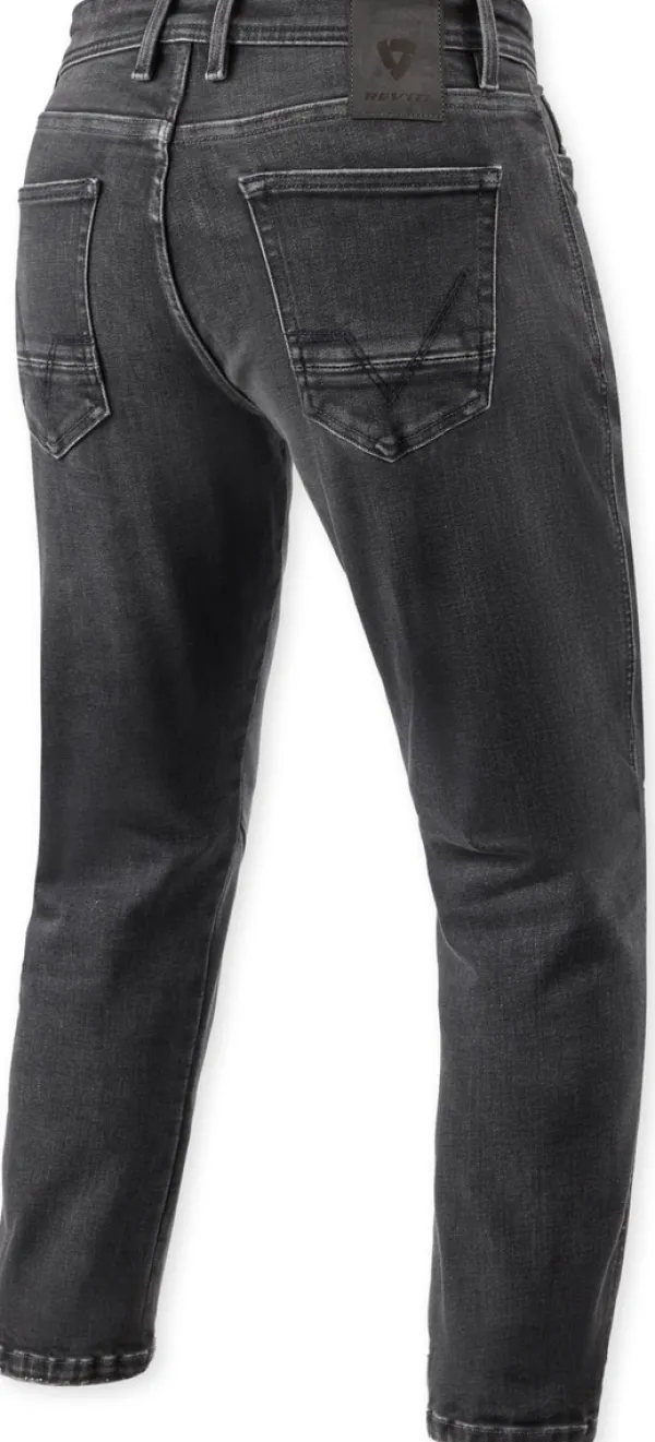 REV'IT Detroit 3 Tapered Motorjeans Dark Black Stone> Motorjeans