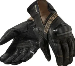 REV'IT Dominator 3 GTX Gloves Black/Sand> Motorhandschoenen