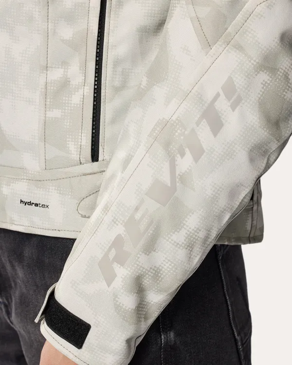 REV'IT Flare 3 H2O Ladies Motorjas Camo Grey/White> Motorjassen