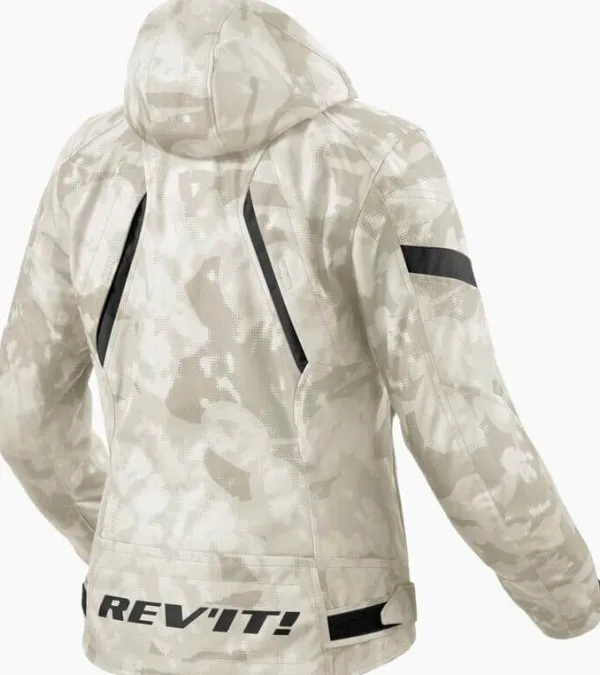 REV'IT Flare 3 H2O Ladies Motorjas Camo Grey/White> Motorjassen