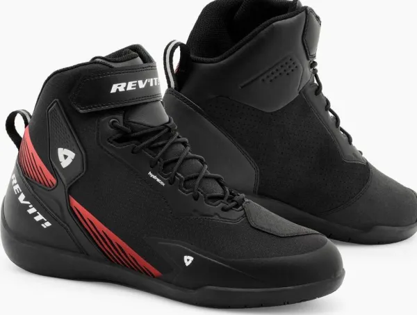 REV'IT G-Force 2 H2O Shoes Black/Neon Red>Heren Casual Motorschoenen|Heren Motorschoenen