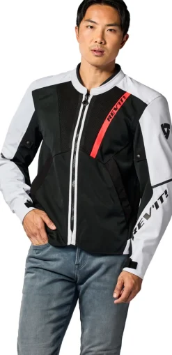 REV'IT GT-R 4 Air Motorjas Black/White><noscript><img width=