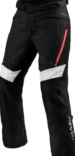 REV'IT Horizon 3 H2O Motorbroek Black/Red> Motorbroeken