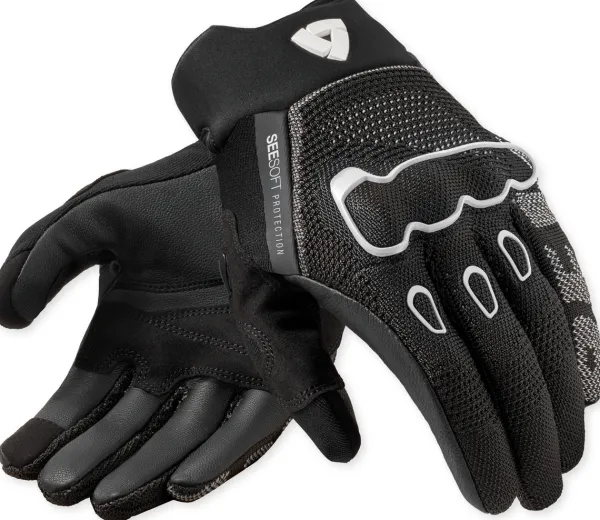 REV'IT Hyperspeed 3 Gloves Black/White> Motorhandschoenen