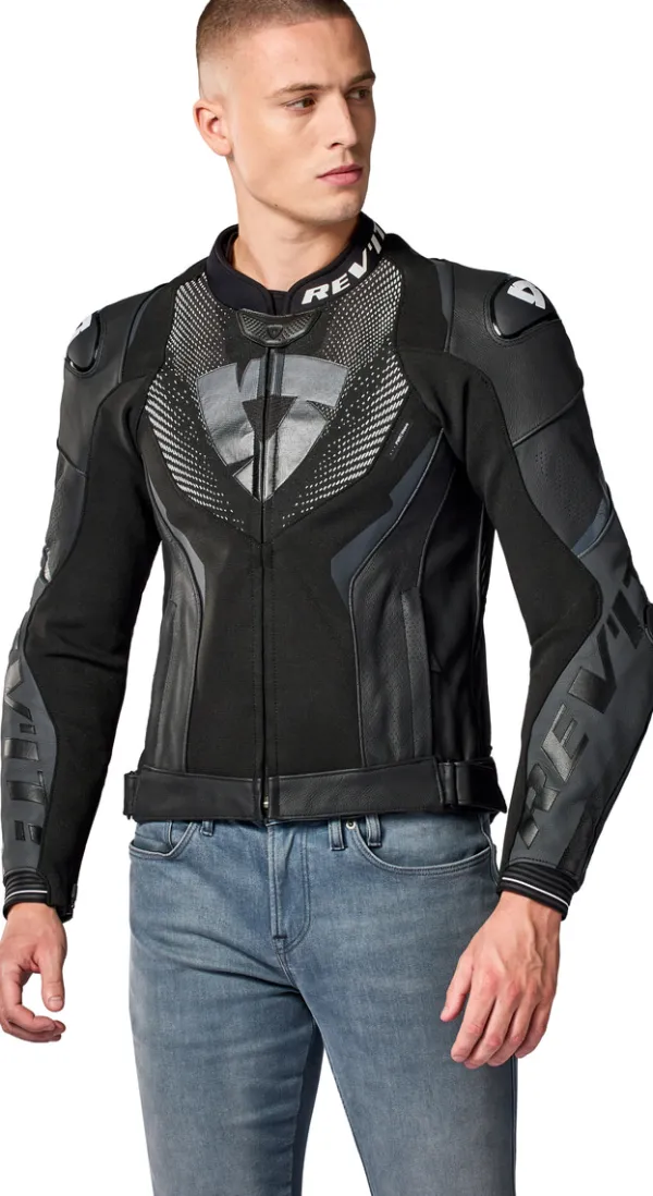 REV'IT Hyperspeed 3 Pro Motorjas Black/Anthracite> Motorjassen