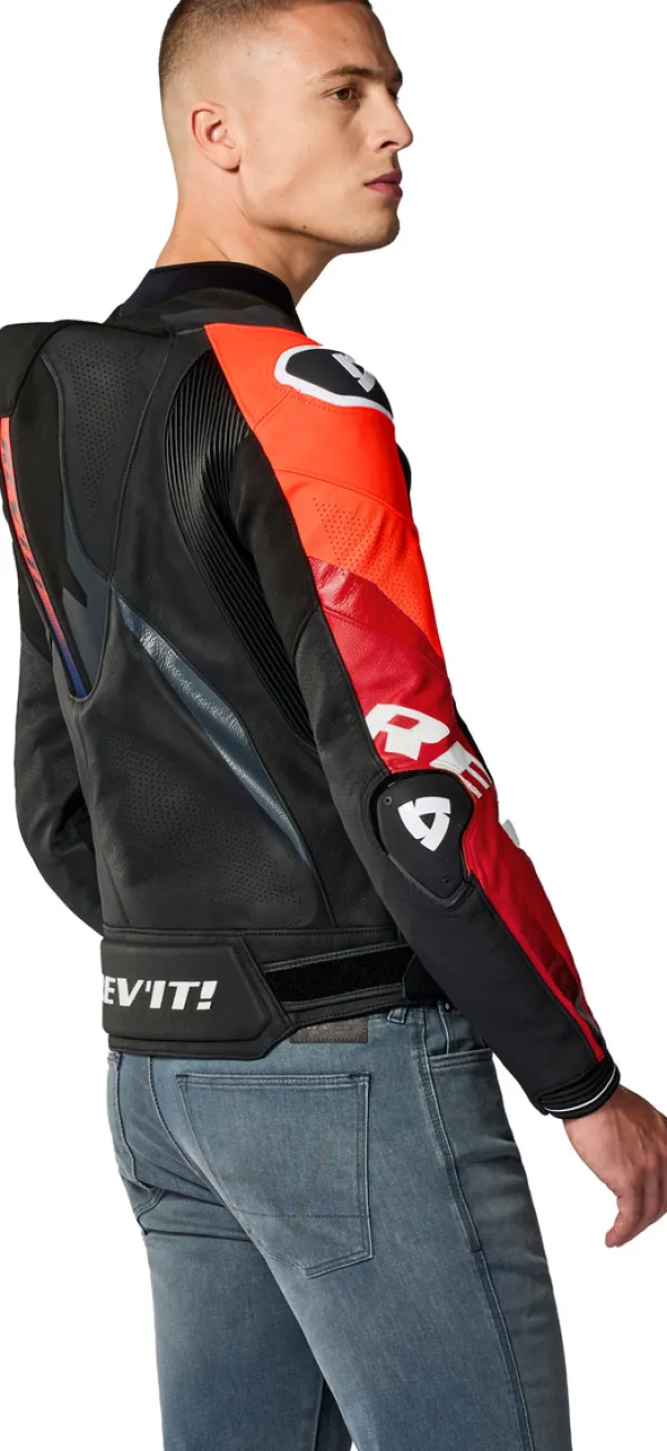 REV'IT Hyperspeed 3 Pro Motorjas Black/Red> Motorjassen