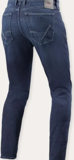 REV'IT Kai Skinny Motorjeans Medium Blue Stone> Motorjeans