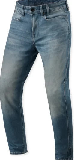 REV'IT Keegan Tapered Motorjeans Medium Blue Vintage> Motorjeans
