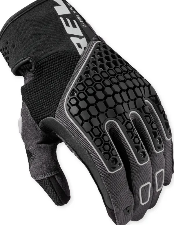REV'IT Mangrove 2 Gloves Black/Grey> Motorhandschoenen