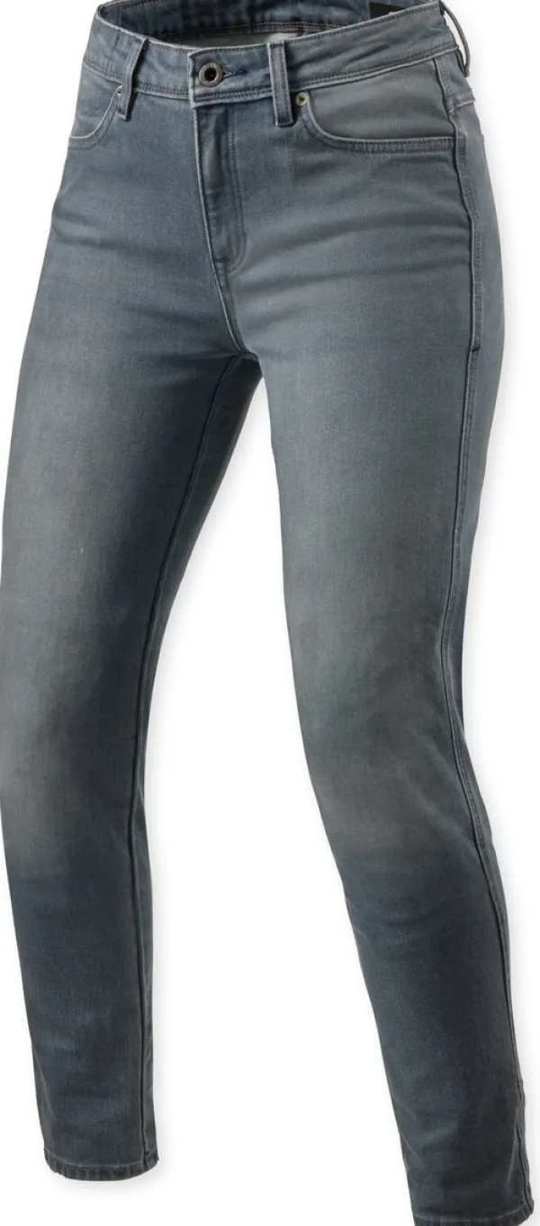 REV'IT Marley Ladies SK Motorjeans Medium Grey Used> Motorjeans