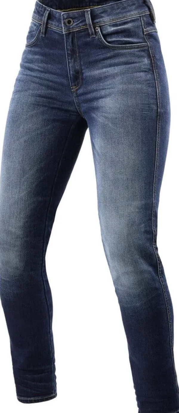 REV'IT Marley Ladies SK Motorjeans Medium Blue Used> Motorjeans