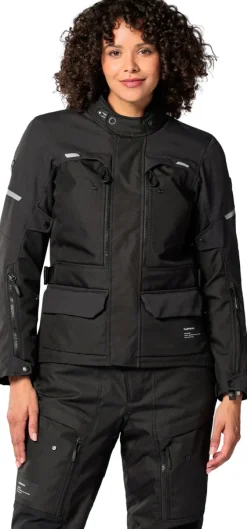 REV'IT Outback 5 H2O Ladies Motorjas Black><noscript><img width=