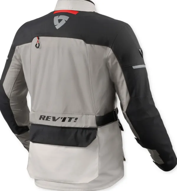 REV'IT Outback 5 H2O Motorjas Silver/Black> Motorjassen