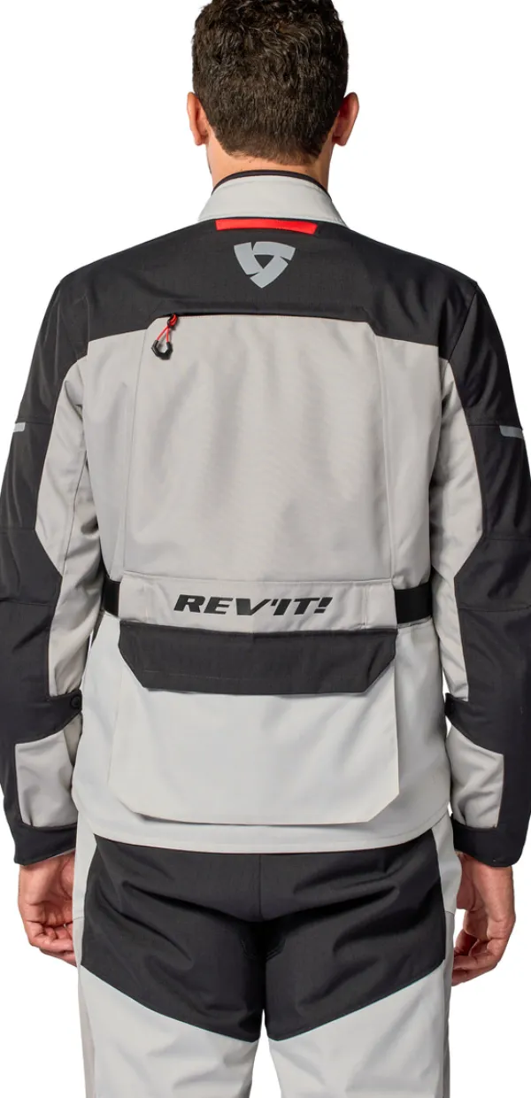 REV'IT Outback 5 H2O Motorjas Silver/Black> Motorjassen