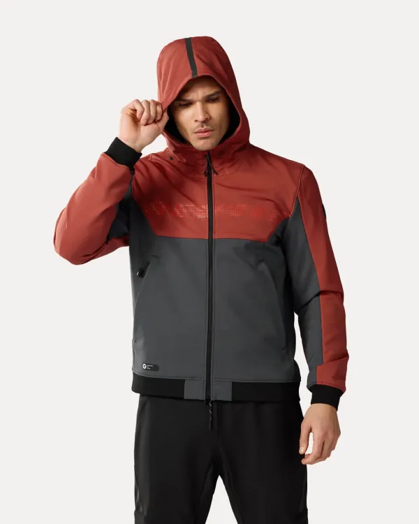 REV'IT Parabolica 2 Motorhoodie Burgundy Red/Grey> Motorhoodies|Motorjassen