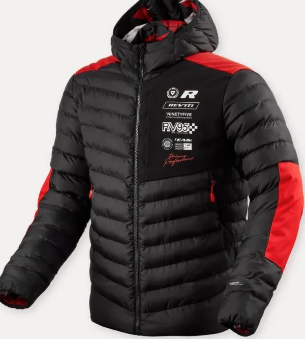 REV'IT Payload Motorjas Black/Red> Motorjassen