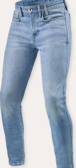 REV'IT Piston 3 Skinny Motorjeans Light Blue Vintage><noscript><img width=