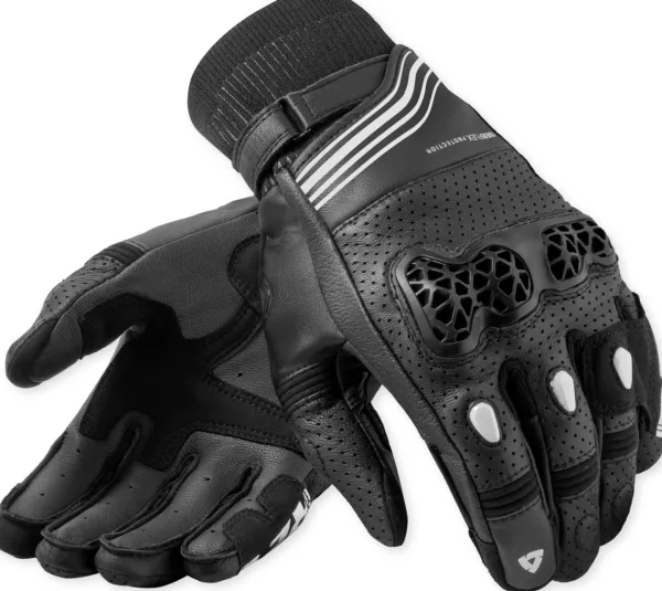 REV'IT Positron Gloves Black/White> Motorhandschoenen