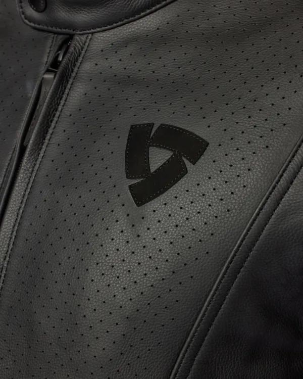 REV'IT Quadratic Motorjas Black/White> Motorjassen