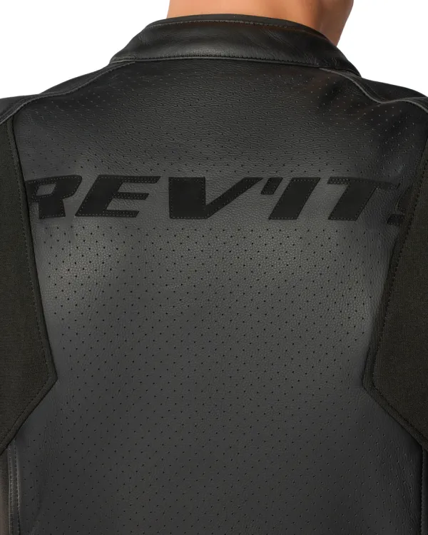 REV'IT Quadratic Motorjas Black/White> Motorjassen