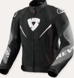 REV'IT Quantum 3 Air Motorjas Black/White> Motorjassen