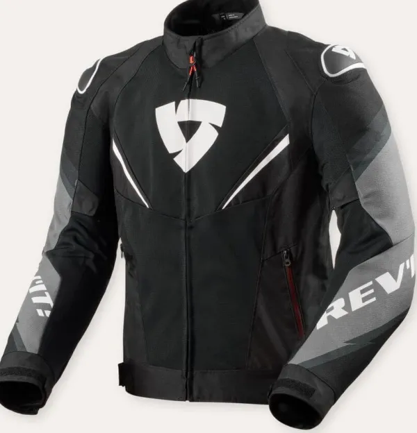 REV'IT Quantum 3 Air Motorjas Black/White> Motorjassen