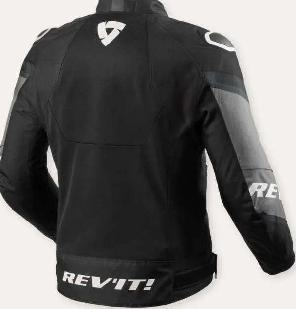 REV'IT Quantum 3 Air Motorjas Black/White> Motorjassen