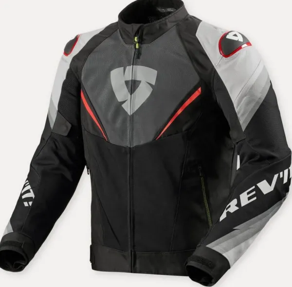 REV'IT Quantum 3 Air Motorjas Grey/Red> Motorjassen
